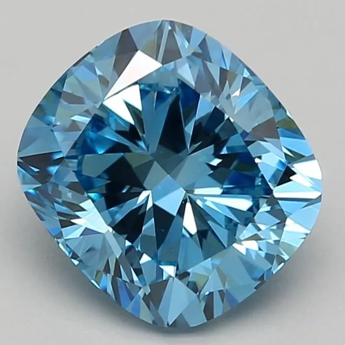 2.34 Carat Fancy Vivid Blue VS1 CUSHION BRILLIANT Lab Diamond