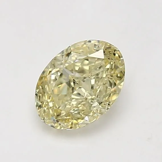 1.01 Carat Fancy Light Yellow SI1 OVAL Diamond