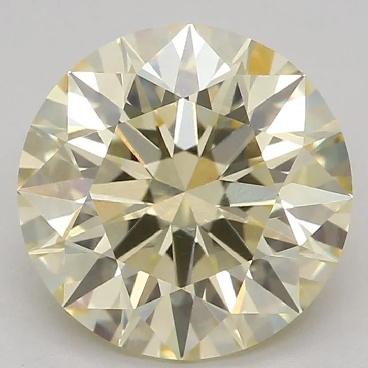 1.54 Carat Round Fancy Light Yellow VS1 Lab Diamond