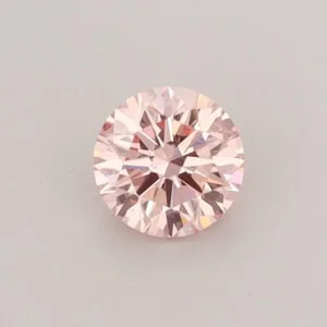 0.39 Carat Round Fancy Intense Pink VS2 Lab Diamond