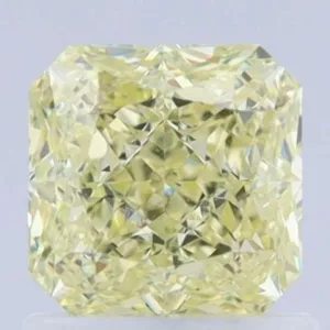 1.15 Carat Square Fancy Light Yellow VVS1 Natural Diamond