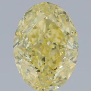 4.01 Carat Oval Fancy Yellow VS1 Natural Diamond
