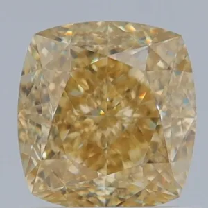 1.31 Carat Cushion Brilliant Fancy Yellow VVS2 Natural Diamond