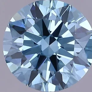 3 Carat Round Fancy Vivid Blue VVS2 Lab Diamond