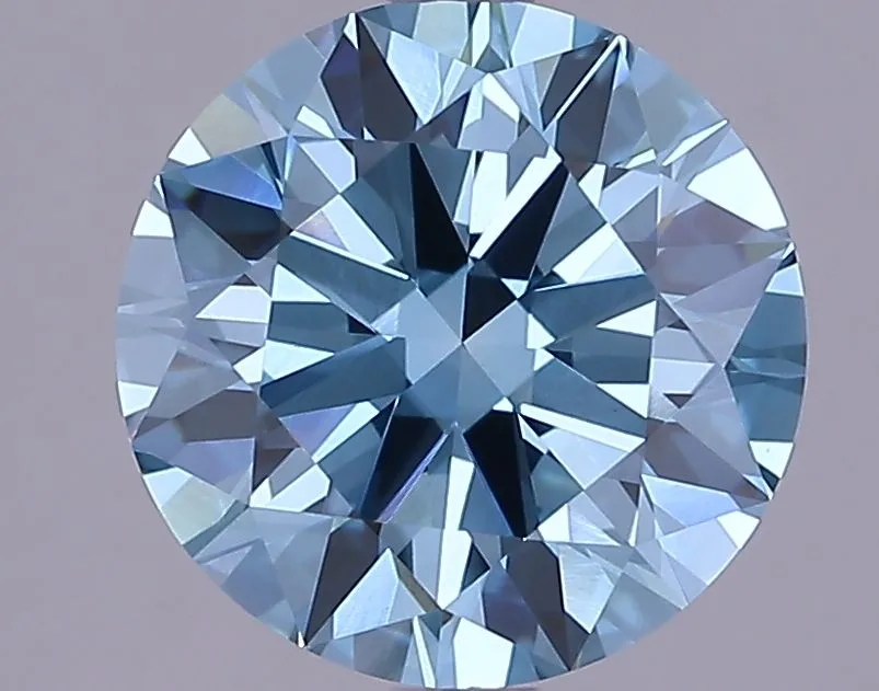 3 Carat Round Fancy Vivid Blue VVS2 Lab Diamond 1 3 Carat Round Fancy Vivid Blue VVS2 Lab Diamond