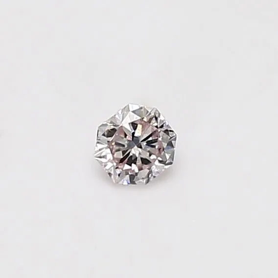0.14 Carat Radiant Very Light Pink Natural Diamond