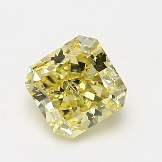 1.26 Carat Radiant Fancy Intense Yellow SI1 Natural Diamond