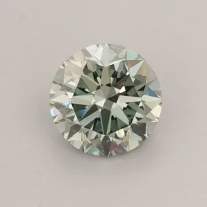 0.6 Carat Round Fancy Vivid Green VS2 Lab Diamond