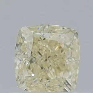 0.7 Carat Cushion Modified Fancy Light Yellow VVS1 Natural Diamond