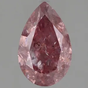 2.03 Carat Pear Fancy Intense Pink I3 Natural Diamond