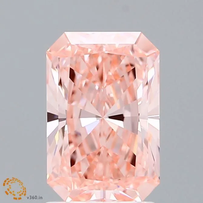 2.03 Carat Fancy Vivid Pink VVS2 RADIANT Lab Diamond