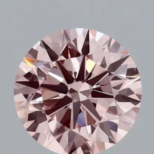 1.66 Carat Round Fancy Intense Pink VS1 Lab Diamond