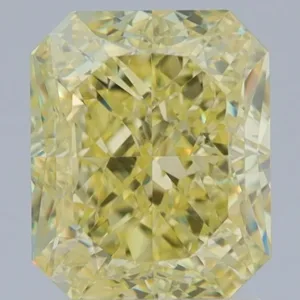 2.01 Carat Radiant Fancy Yellow VS2 Natural Diamond