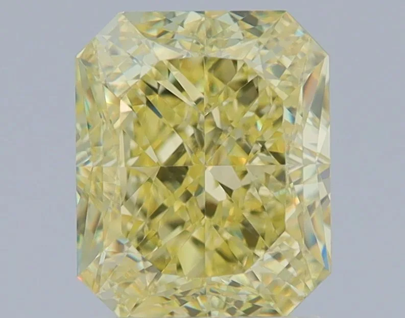 2.01 Carat Radiant Fancy Yellow VS2 Natural Diamond 1 2.01 Carat Radiant Fancy Yellow VS2 Natural Diamond