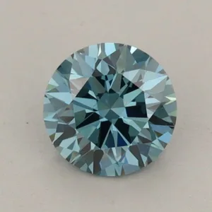 0.87 Carat Round Fancy Vivid Blue VS1 Lab Diamond