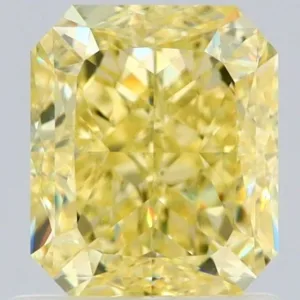 1.2 Carat Radiant Fancy Yellow VVS1 Natural Diamond
