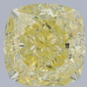 2.51 Carat Cushion Brilliant Fancy Yellow VS2 Natural Diamond