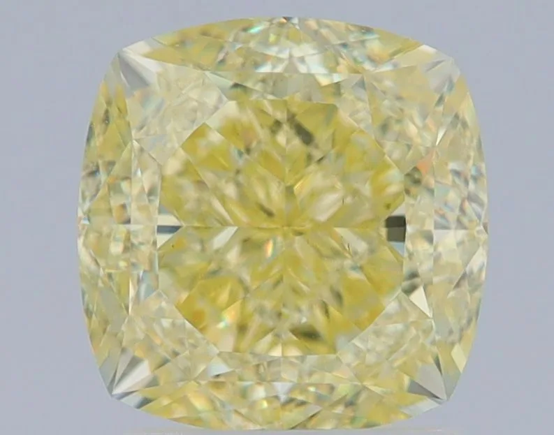 2.51 Carat Cushion Brilliant Fancy Yellow VS2 Natural Diamond 1 2.51 Carat Cushion Brilliant Fancy Yellow VS2 Natural Diamond
