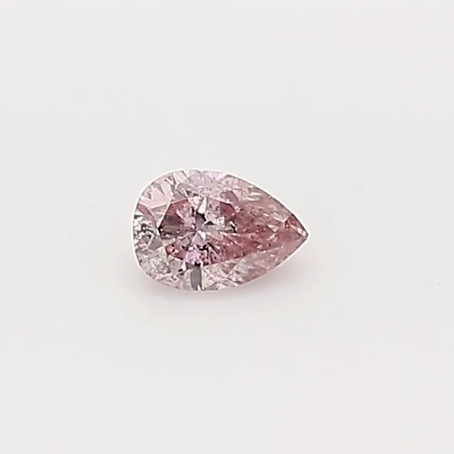 0.08 Carat Pear Fancy Pink Natural Diamond