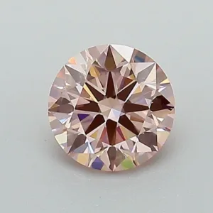 0.72 Carat Round Fancy Pink VS1 Lab Diamond