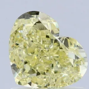 1.02 Carat Heart Fancy Yellow VS2 Natural Diamond