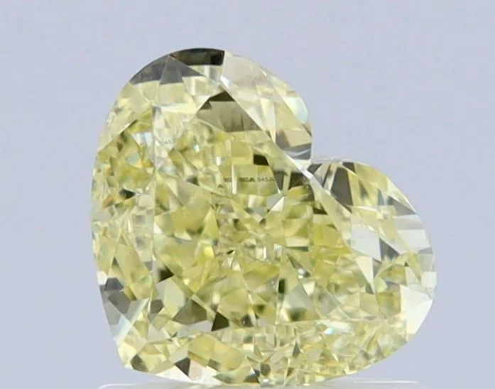 1.02 Carat Heart Fancy Yellow VS2 Natural Diamond 1 1.02 Carat Heart Fancy Yellow VS2 Natural Diamond