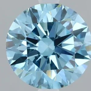 2.05 Carat Round Fancy Vivid Blue VVS2 Lab Diamond