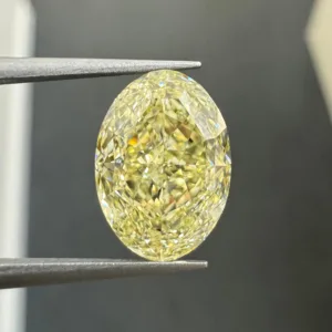 3.01 Carat Oval Fancy Light Yellow VS2 Natural Diamond