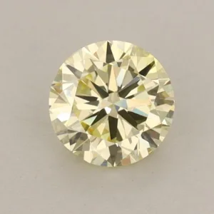 0.72 Carat Round Fancy Light Yellow VS2 Lab Diamond