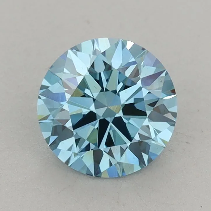 1.12 Carat Round Fancy Vivid Blue VS1 Lab Diamond