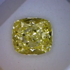 1.56 Carat Cushion Brilliant Fancy Yellow IF Natural Diamond