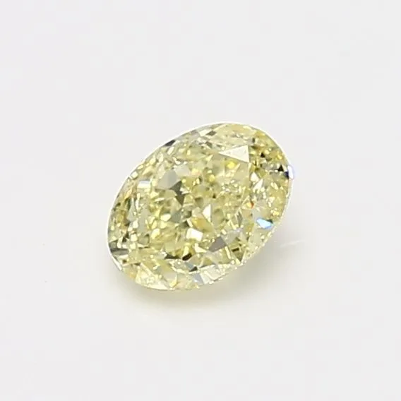 0.5 Carat Oval Fancy Light Yellow SI2 Natural Diamond
