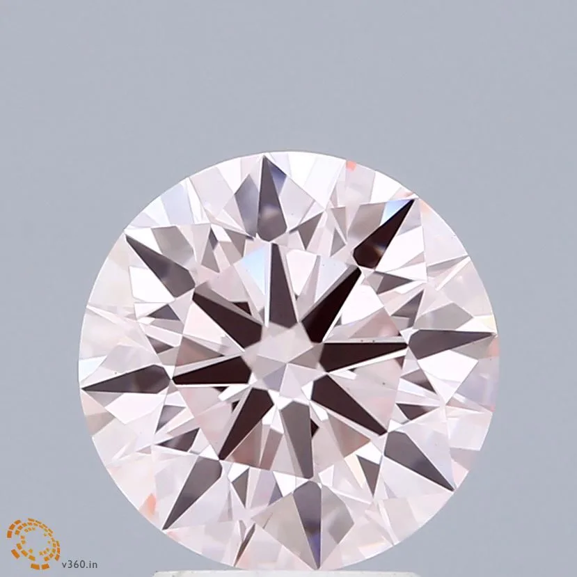 2.89 Carat Round Fancy Intense Pink VS1 Lab Diamond