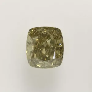 2.01 Carat Cushion Brilliant Fancy Deep Yellow SI1 Natural Diamond
