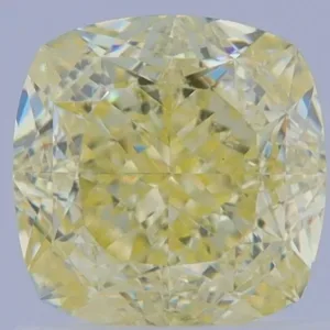 1.17 Carat Cushion Brilliant Fancy Yellow VS1 Natural Diamond