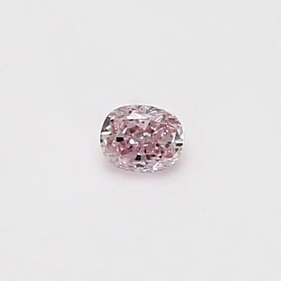 0.13 Carat Cushion Brilliant Fancy Pink Natural Diamond