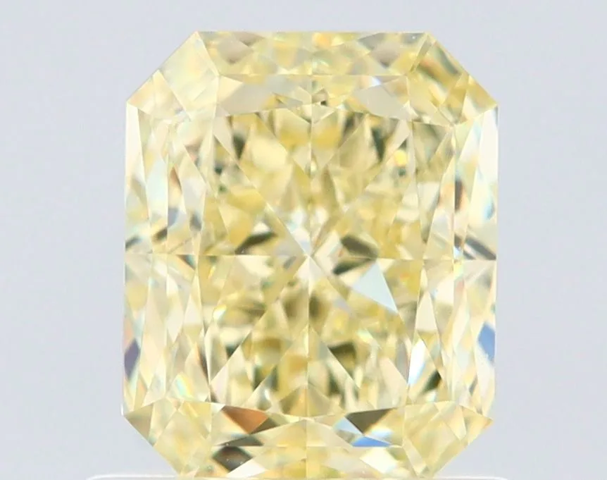 1.03 Carat Radiant Fancy Yellow VVS2 Natural Diamond 1 1.03 Carat Radiant Fancy Yellow VVS2 Natural Diamond