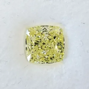 1.32 Carat Princess Fancy Yellow VS2 Natural Diamond