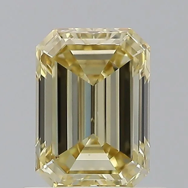 1 Carat Emerald Fancy Yellow SI1 Natural Diamond