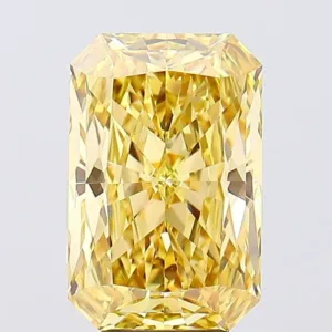 5.04 Carat Radiant Fancy Vivid Yellow VS1 Lab Diamond