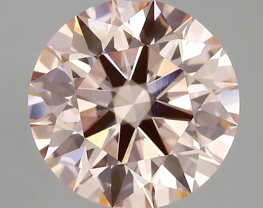 4.12 Carat Round Fancy Intense Pink VVS2 Lab Diamond 1 4.12 Carat Fancy Intense Pink VVS2 ROUND Lab Diamond