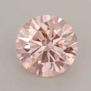 0.95 Carat Round Fancy Intense Pink VS2 Lab Diamond