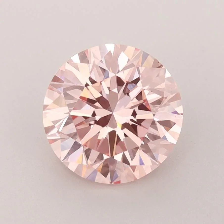 1.99 Carat Round Fancy Intense Pink VS1 Lab Diamond