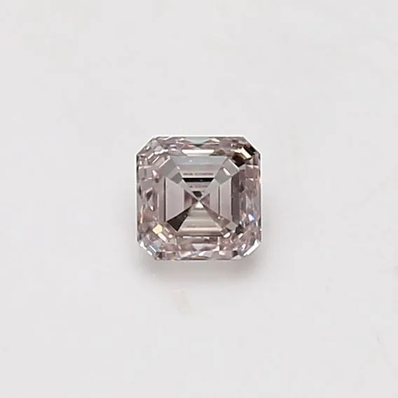 0.3 Carat Asscher Fancy Brown Pink VS1 Natural Diamond