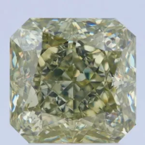 3.02 Carat Square Fancy Dark Yellow VS1 Natural Diamond