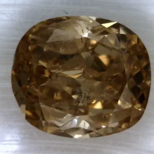 1.01 Carat Cushion Modified Fancy Orange Brown Natural Diamond