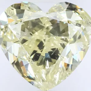 2.58 Carat Heart Fancy Light Yellow Natural Diamond