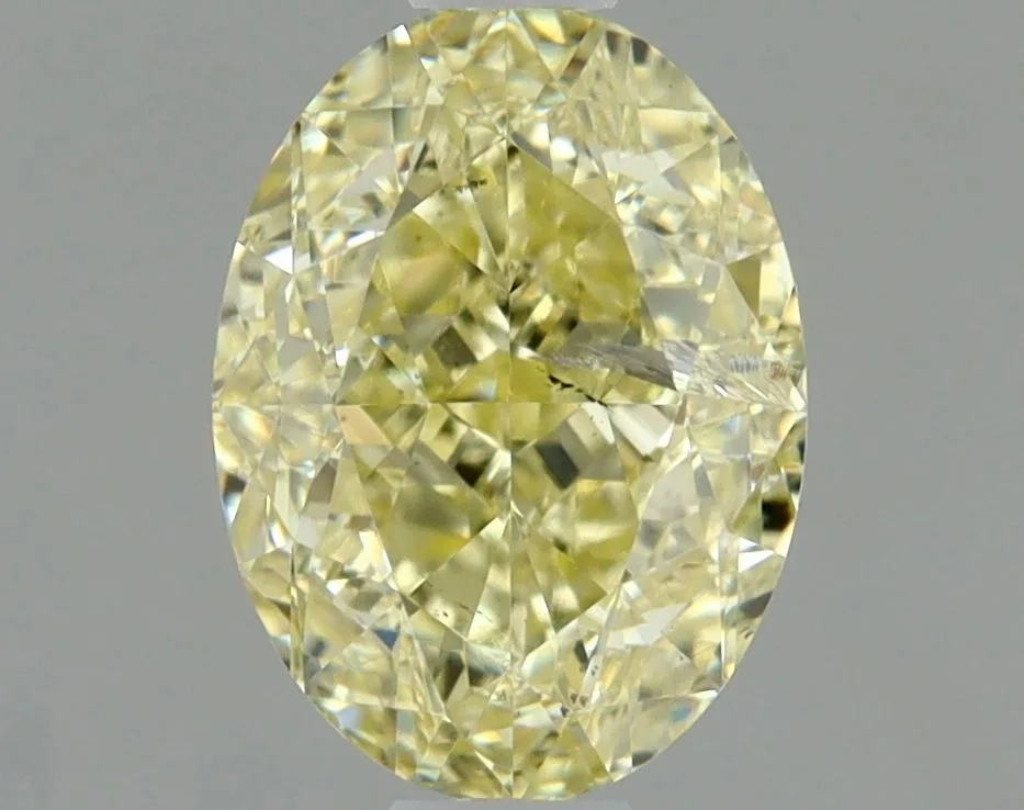 1 Carat Oval Fancy Yellow I2 Natural Diamond 1 1 Carat Oval Fancy Yellow I2 Natural Diamond