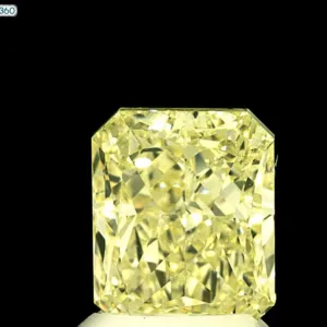2.6 Carat Radiant Fancy Light Yellow VS2 Natural Diamond