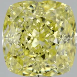 1.12 Carat Cushion Modified Fancy Yellow SI1 Natural Diamond